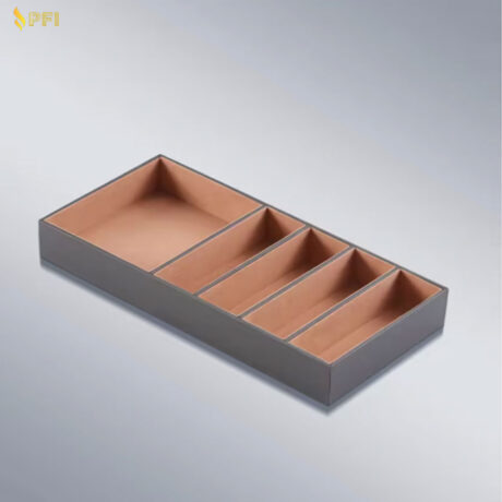 Soft Closing Wardrobe Accessories Closet Storage Organization Leather Jewelry Box Accessories Box Pull Out Jewelry Tray
