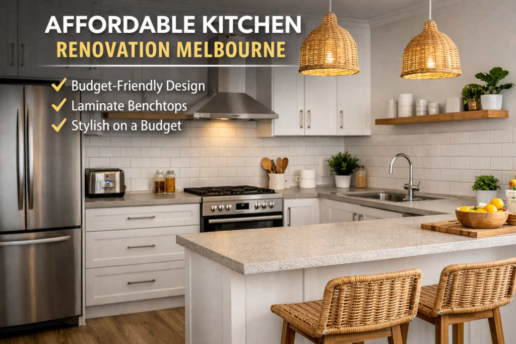 modern budget kitchen in Melbourne