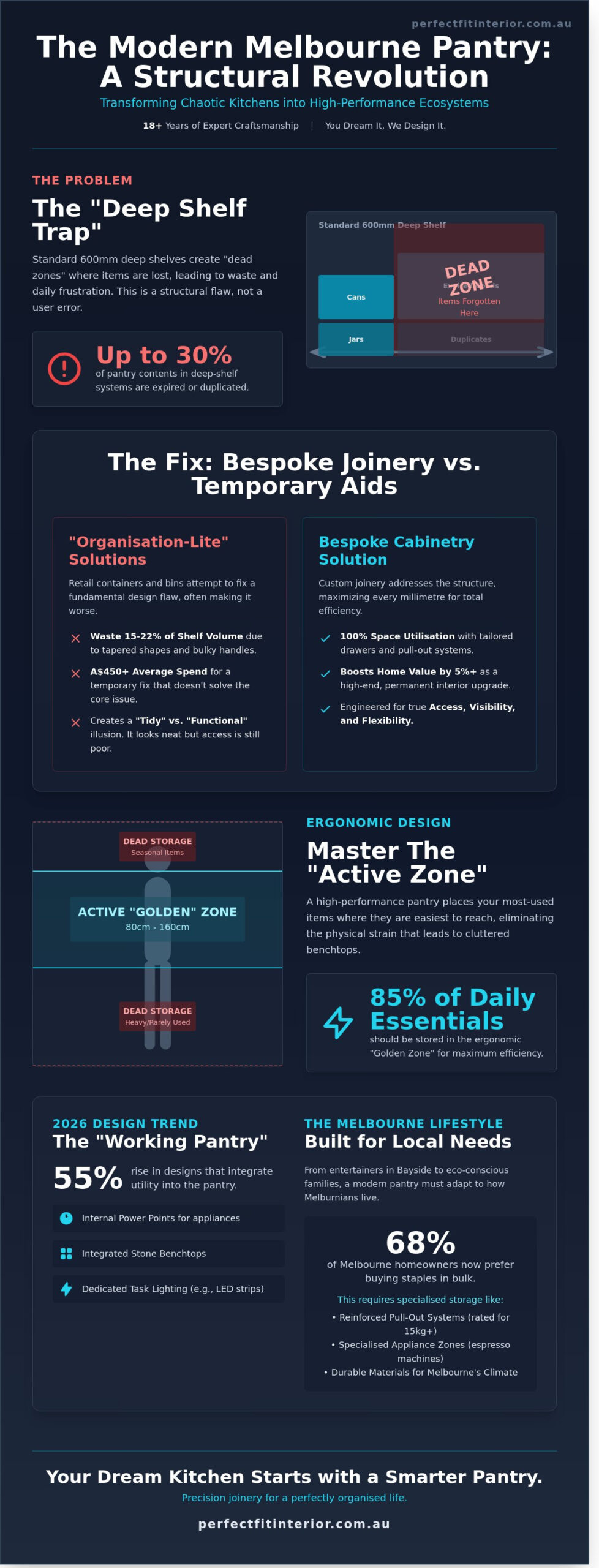 Bespoke Pantry Storage Melbourne: Custom Design Guide for 2026