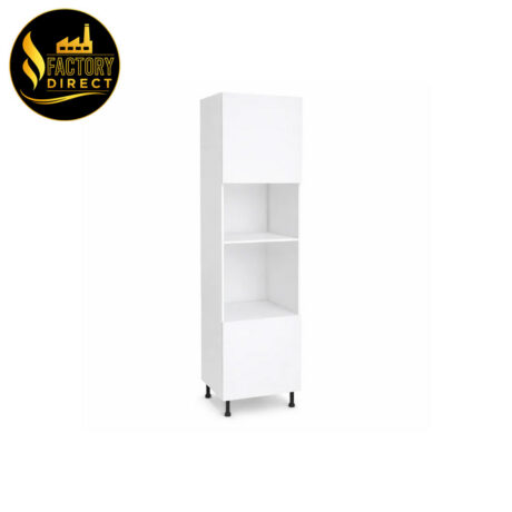 White Tall Cabinet With Oven and Microwave Space for kitchen renovation
