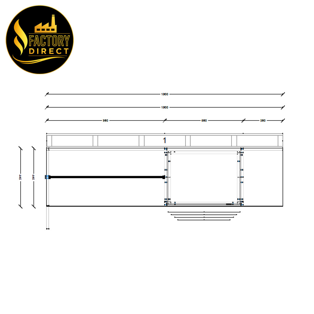 wardrobe-1800-RSD-3D-Plan Factory direct white wardrobe cabinet with shelves drawers and hanging section Melbourne