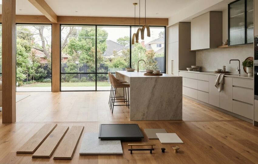 Warm Oak Flooring for Melbourne Kitchen Renovations